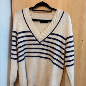 Mango Sweater with Navy Stripes